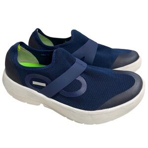 OOFOS OOMG EEZE Navy Blue Men’s Slip-On Sneakers Size 10